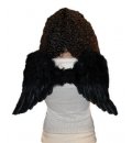11" Black Feather Wings